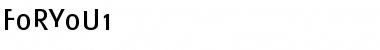 Download FoRYoU1 Regular Font Title Preview