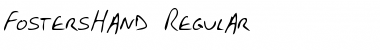 Download FostersHand Regular Font Title Preview