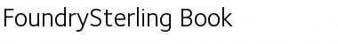Download FoundrySterling-Book Regular Font Title Preview