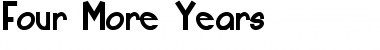 Download Four More Years Regular Font Title Preview