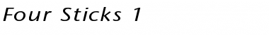 Download Four Sticks 1 Regular Font Title Preview