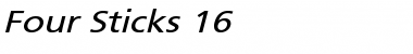 Download Four Sticks 16 Regular Font Title Preview