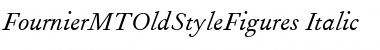 Download FournierMTOldStyleFigures RomanItalic Font