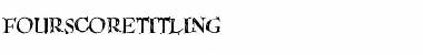 Download FourScoreTitling Regular Font Title Preview