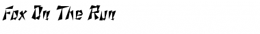 Download Fox On The Run 3 Italic Font Title Preview