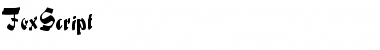 Download FoxScript Regular Font Title Preview