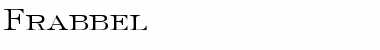 Download Frabbel Regular Font Title Preview