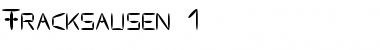 Download Fracksausen 1 Font Title Preview