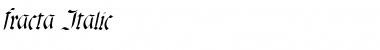 Download fracta Italic Font Title Preview