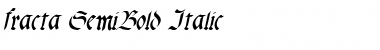Download fracta SemiBold Italic Font Title Preview