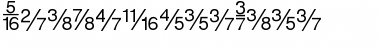 Download FractionsSans Regular Font Title Preview
