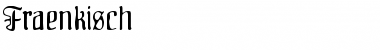 Download Fraenkisch Regular Font Title Preview