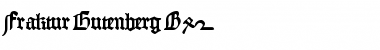 Download Fraktur Gutenberg B42 Regular Font Title Preview