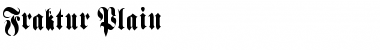 Download Fraktur Plain Font Title Preview