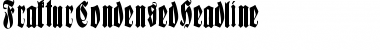 Download FrakturCondensedHeadline Regular Font Title Preview