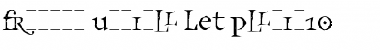 Download Frances Uncial LET Plain Font Title Preview