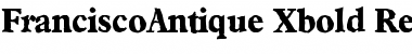 Download FranciscoAntique-Xbold Regular Font Title Preview
