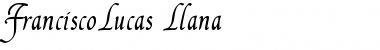 Download FranciscoLucas Llana Regular Font Title Preview