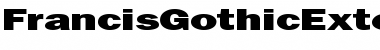 Download FrancisGothicExtended Normal Font Title Preview