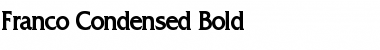 Download Franco Condensed Bold Font Title Preview