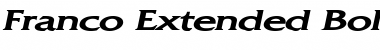 Download Franco Extended Bold Italic Font Title Preview