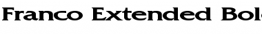Download Franco Extended Bold Font Title Preview