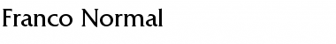 Download Franco Normal Font Title Preview