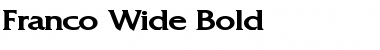 Download Franco Wide Bold Font Title Preview