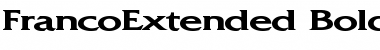 Download FrancoExtended Bold Font Title Preview