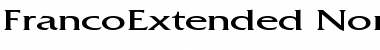 Download FrancoExtended Normal Font Title Preview