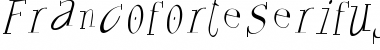 Download FrancoforteSerifus Regular Font Title Preview