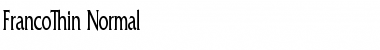 Download FrancoThin Normal Font Title Preview