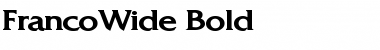 Download FrancoWide Bold Font Title Preview