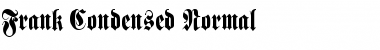Download Frank Condensed Normal Font Title Preview