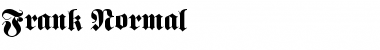 Download Frank Normal Font Title Preview