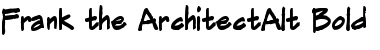 Download Frank the ArchitectAlt Bold Regular Font Title Preview