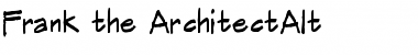 Download Frank the ArchitectAlt Regular Font Title Preview