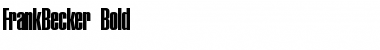 Download FrankBecker Bold Font Title Preview