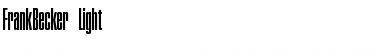 Download FrankBecker-Light Regular Font Title Preview