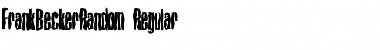Download FrankBeckerRandom Regular Font Title Preview