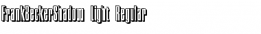 Download FrankBeckerShadow-Light Regular Font Title Preview