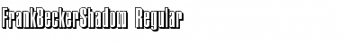 Download FrankBeckerShadow Regular Font Title Preview