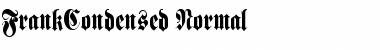 Download FrankCondensed Normal Font Title Preview