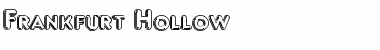 Download Frankfurt Hollow Regular Font Title Preview