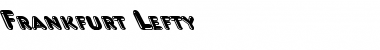 Download Frankfurt Lefty Regular Font Title Preview