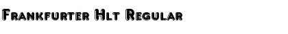 Download Frankfurter Hlt Regular Font Title Preview