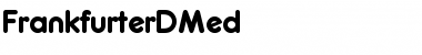 Download FrankfurterDMed Regular Font Title Preview