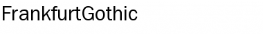 Download FrankfurtGothic Regular Font Title Preview