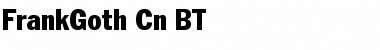 Download FrankGoth Cn BT Regular Font Title Preview