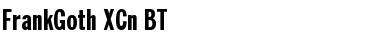 Download FrankGoth XCn BT Regular Font Title Preview